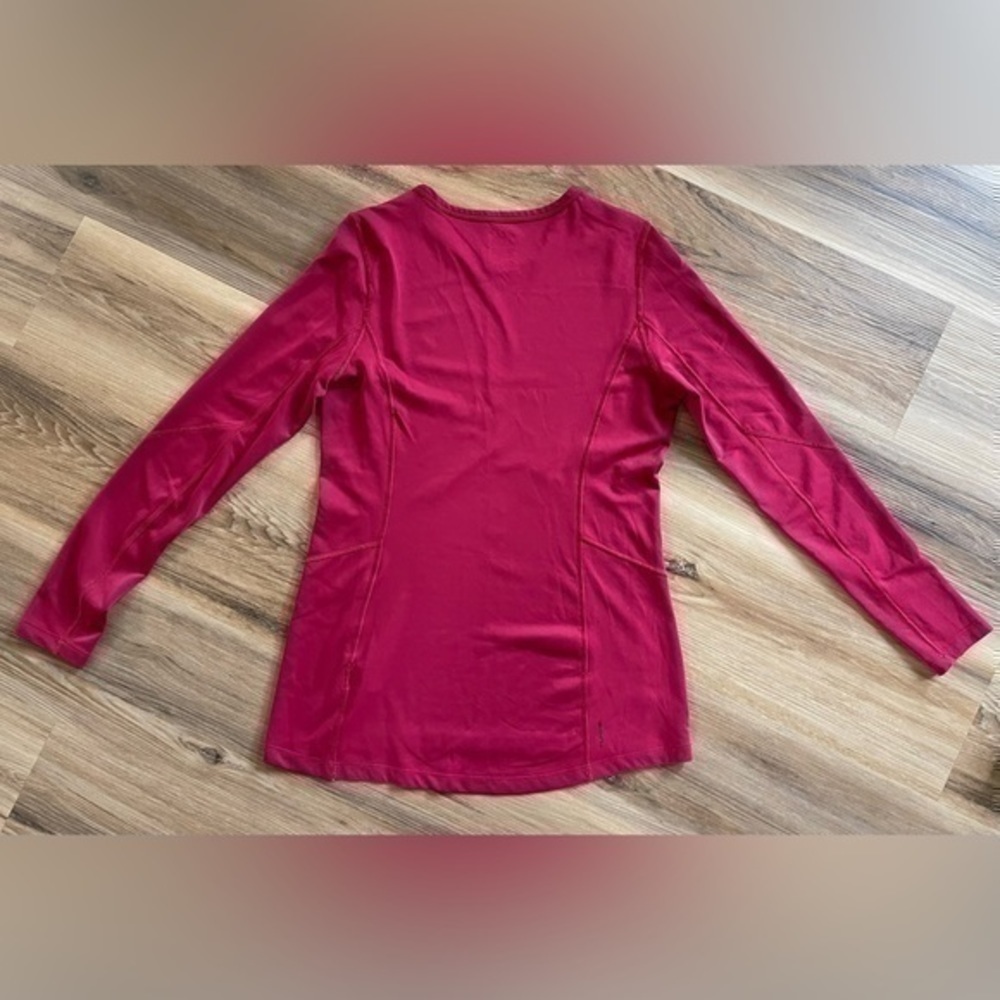 The North Face Long Sleeve Magenta Running Shirt - Picture 2 of 5